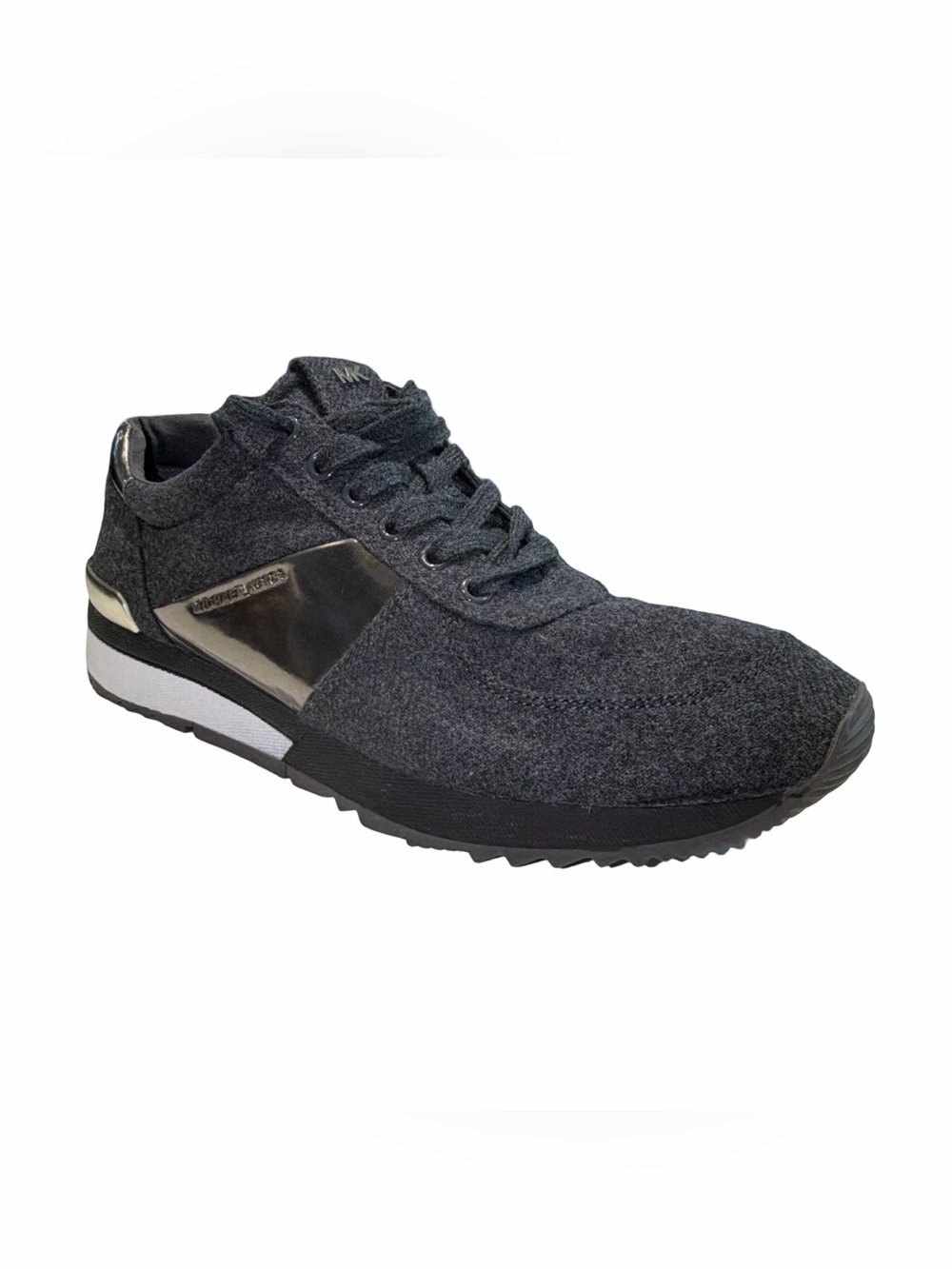 Michael Kors Men’s Black & Silver Lace-Up Sneakers | Size 9.5 | NWOT - Picture 14 of 16